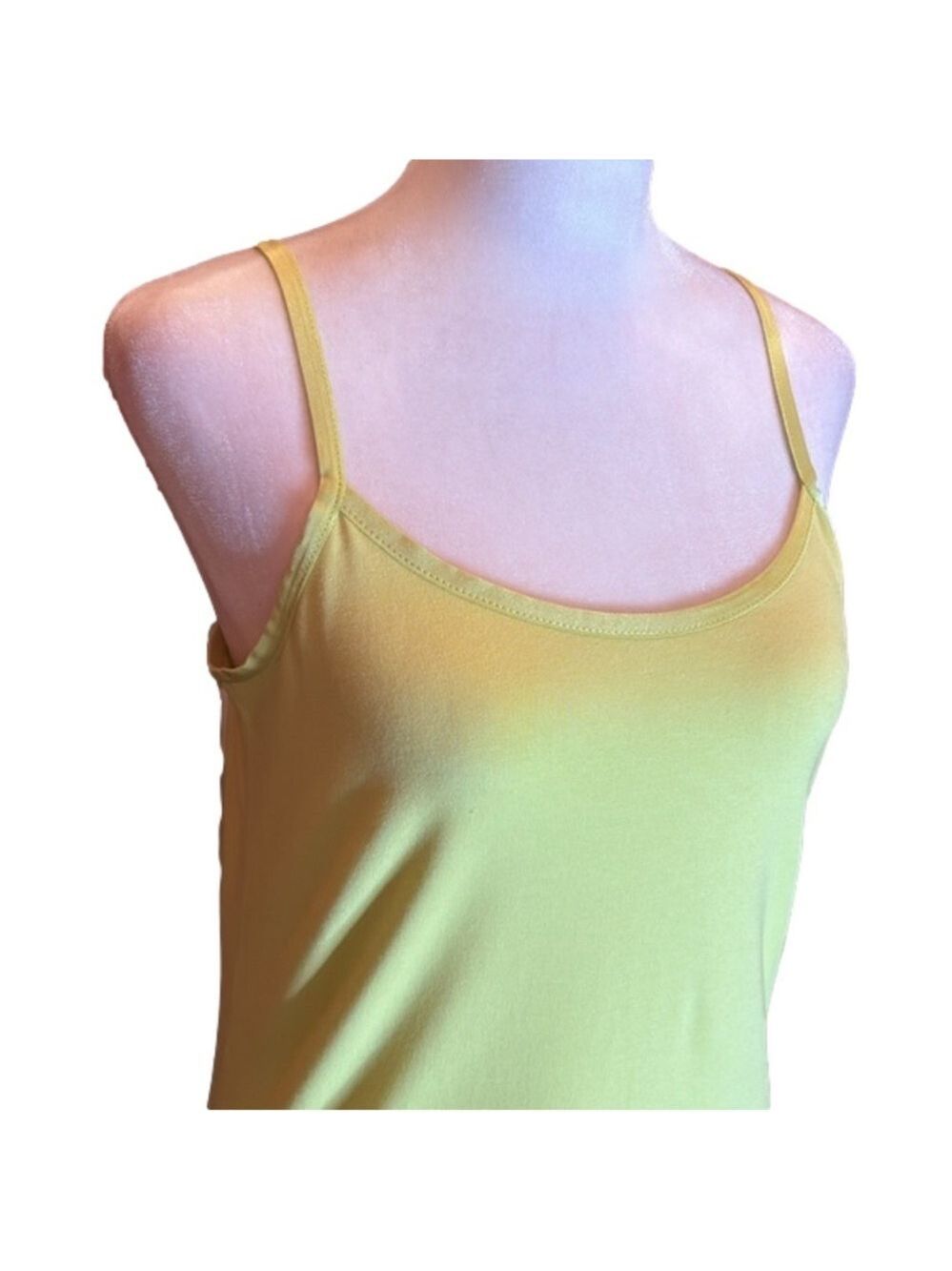 CHRISTOPHER & BANKS Lime Green Tank Top w/ Adjustable Straps NWT! Size S - Picture 3 of 8